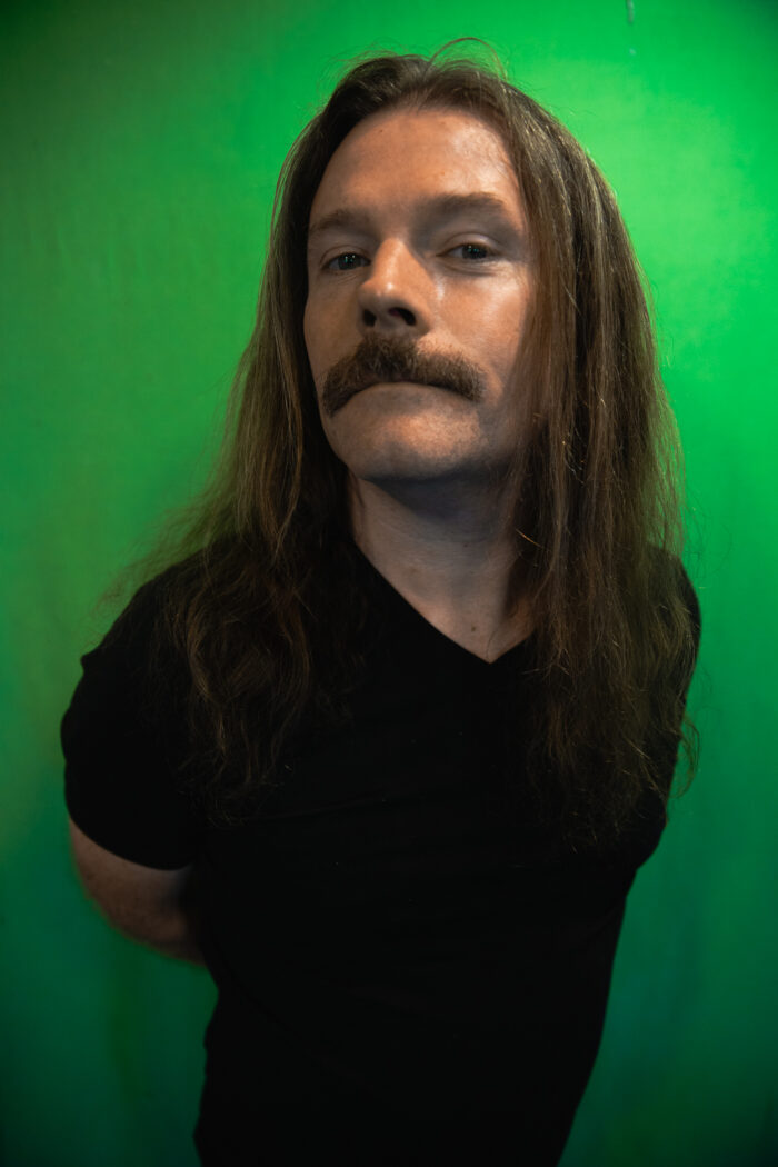 Sean Bolton on green screen