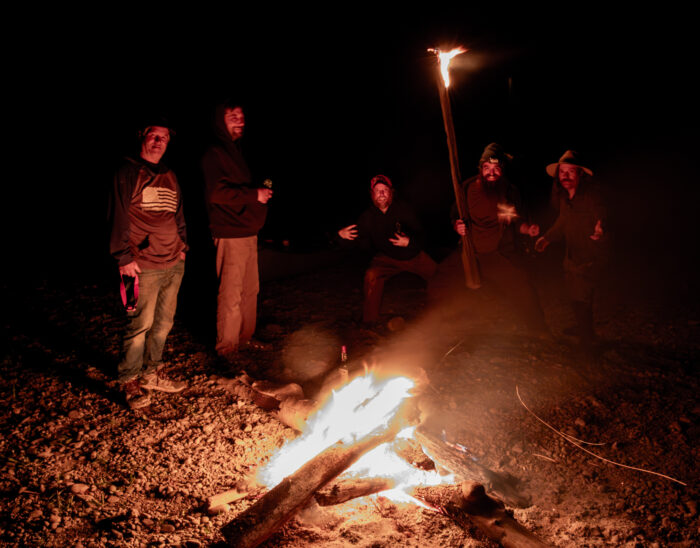 Campfire group shot
